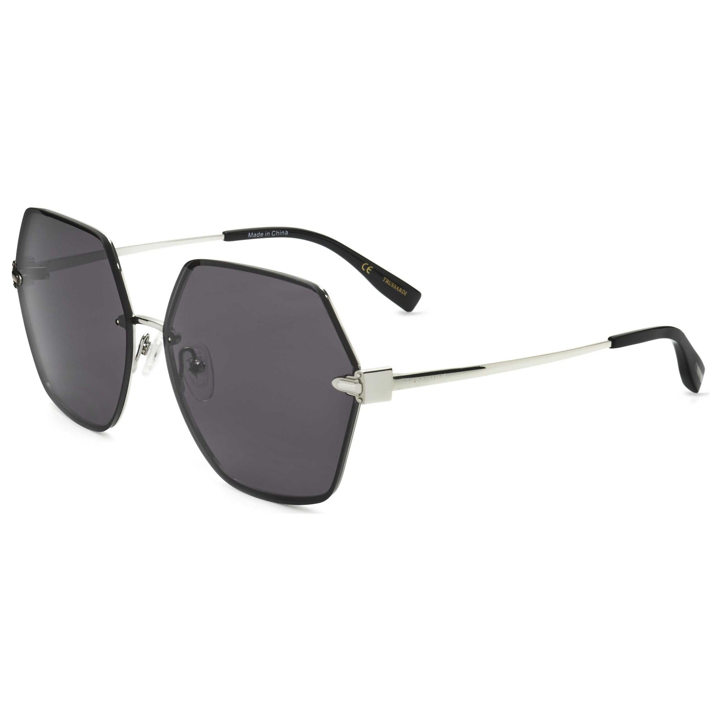 Front view of Trussardi Women's Sunglasses STR452FL-003AS-62