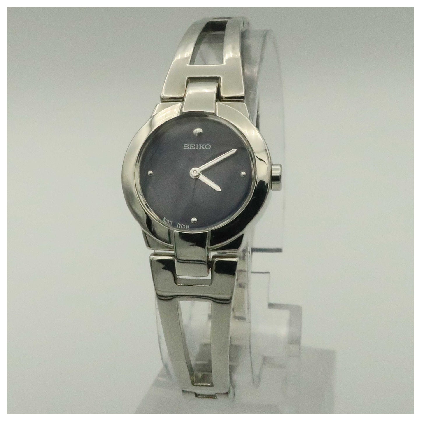 Front view of Seiko Bangle Women's Quartz Watch SUJ703-PO