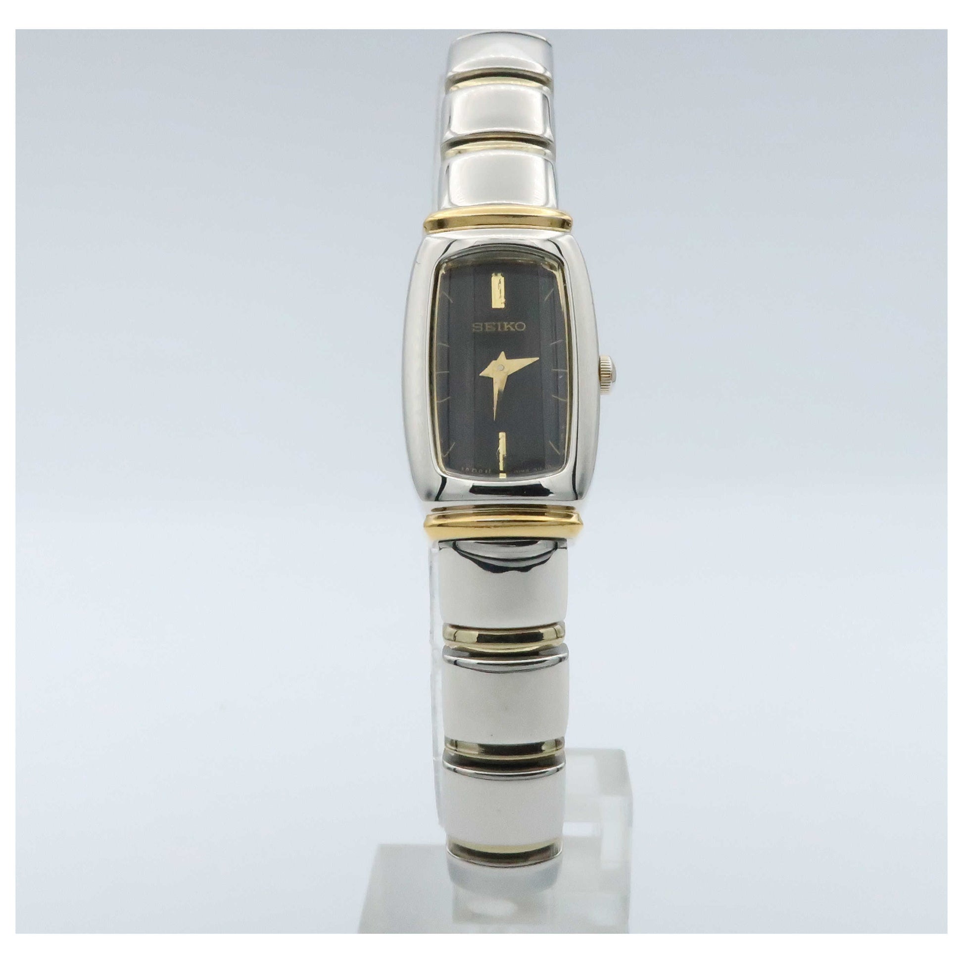 Front view of Seiko Baguette Women's Watch SUJE22-PO