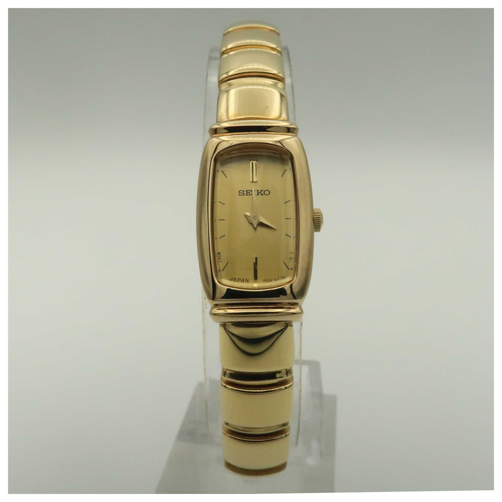 Front view of Seiko Baguette Women's Watch SUJE24-PO2