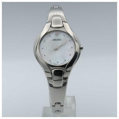 Front view of Seiko Diamond Women's Quartz Watch SUJF85-SD