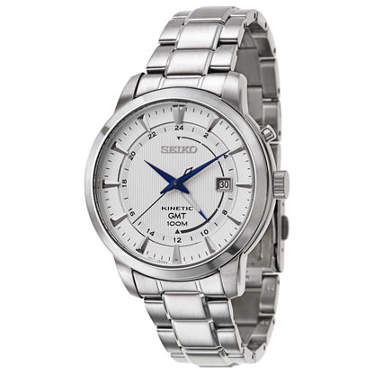 Front view of Seiko Core Men's Kinetic Powered/Autoquartz Watch SUN037
