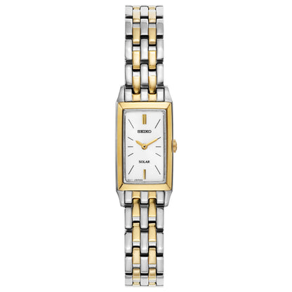 Front view of Seiko Core Women's Solar Powered Quartz Watch SUP028
