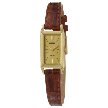 Front view of Seiko Solar Women's Solar Powered Quartz Watch SUP046