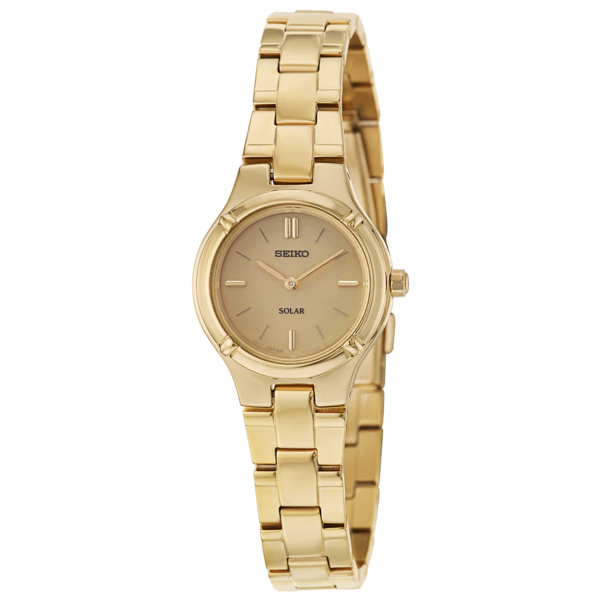 Front view of Seiko Solar Women's Solar Powered Quartz Watch SUP068P1