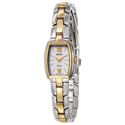 Front view of Seiko Core Women's Solar Powered Quartz Watch SUP070