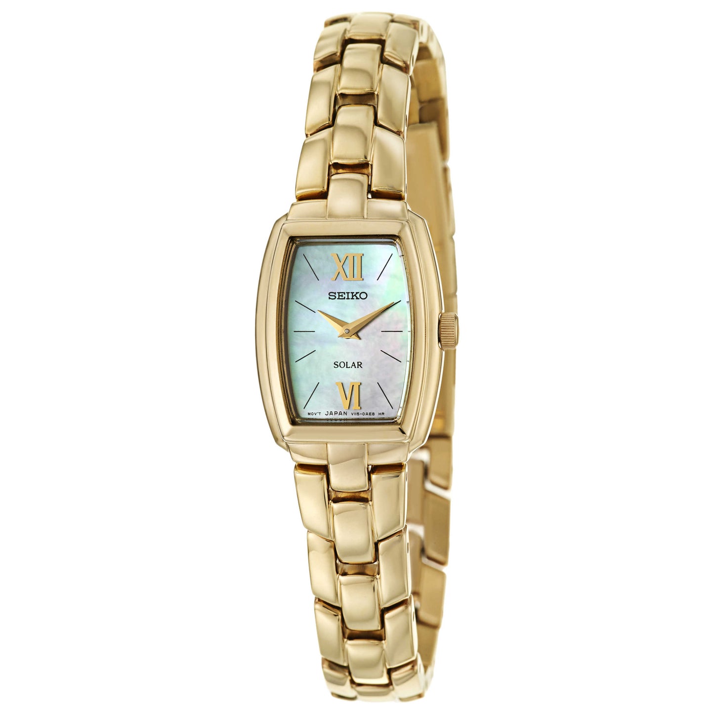 Front view of Seiko Solar Women's Solar Powered Quartz Watch SUP072P1