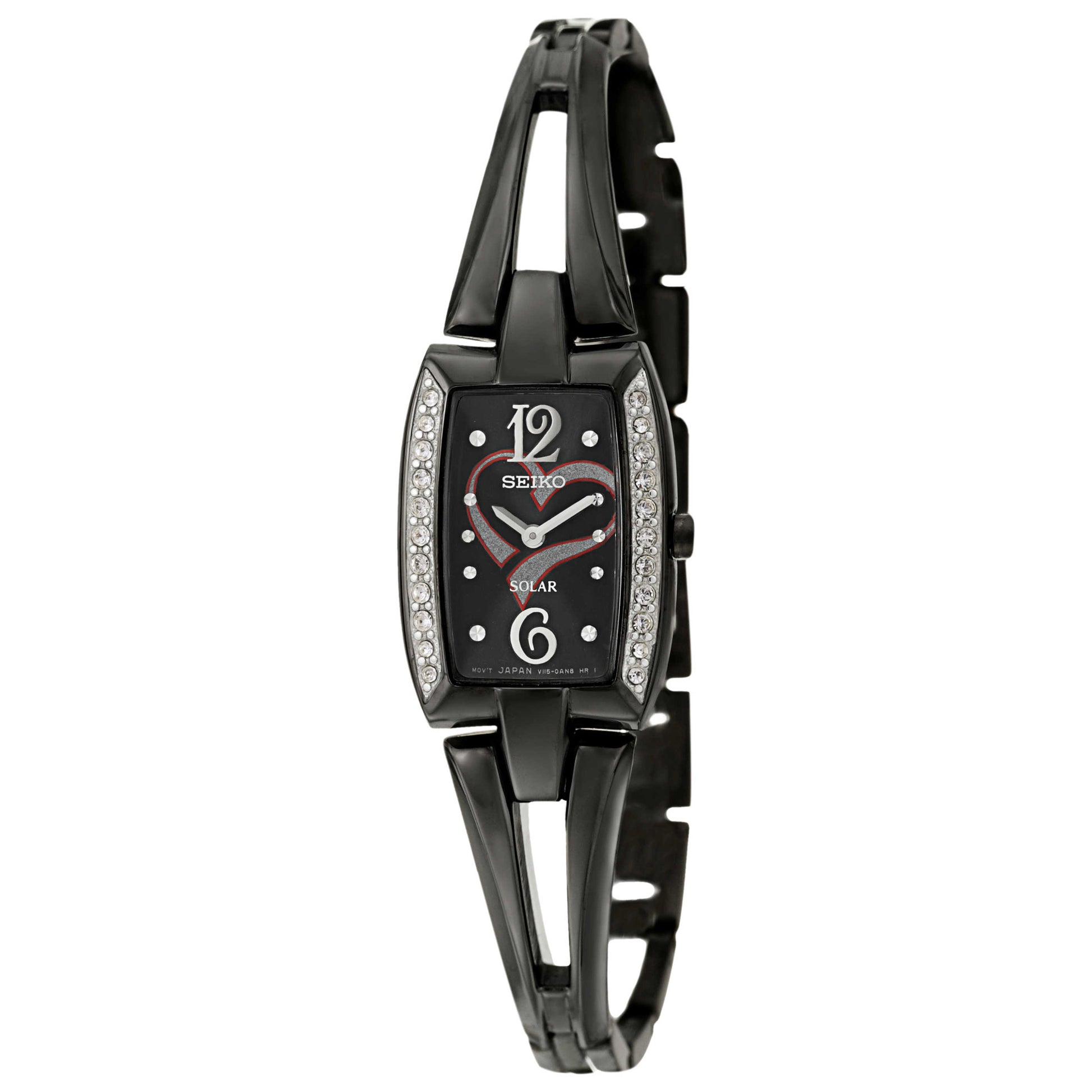 Front view of Seiko Tressia Women's Solar Powered Quartz Watch SUP089