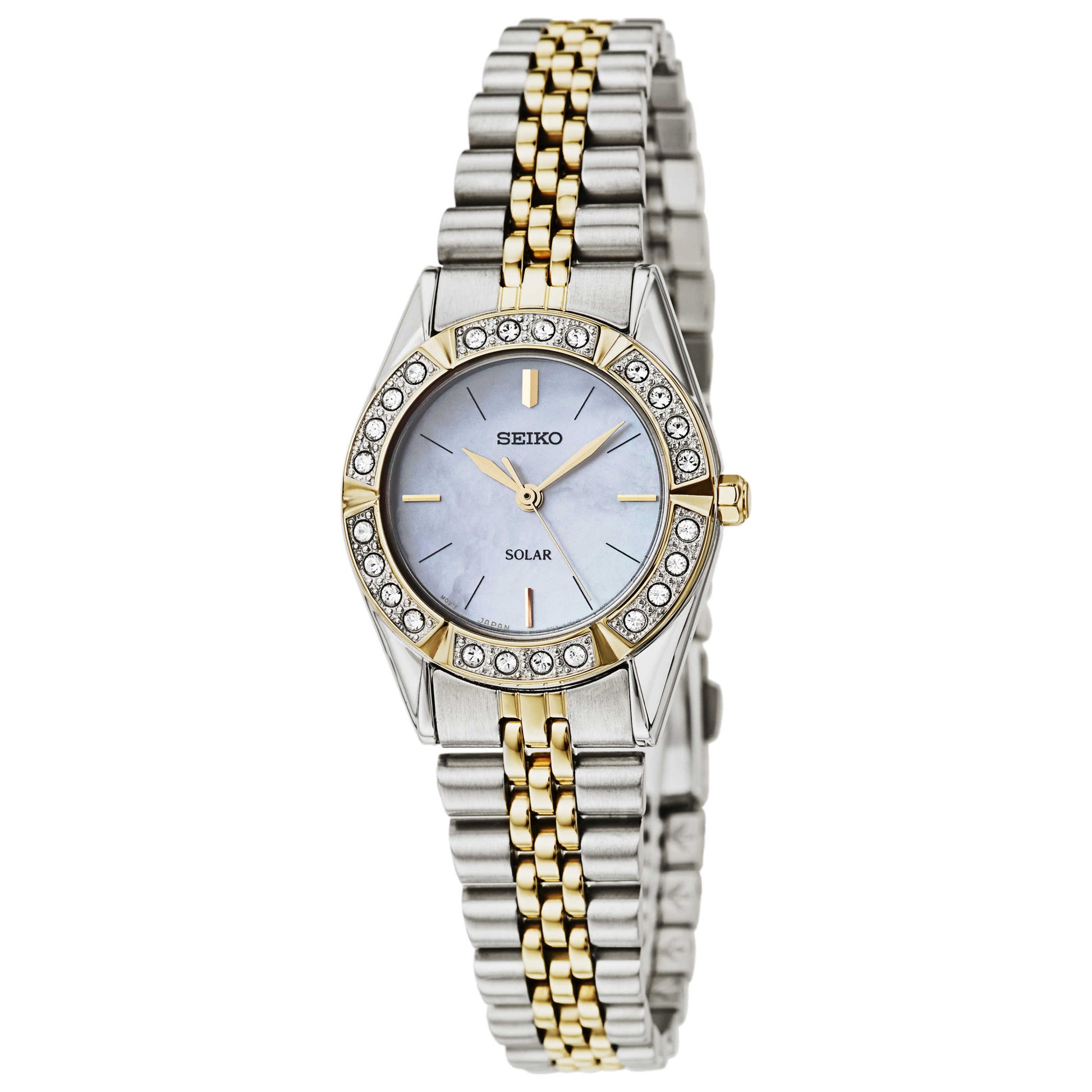 Front view of Seiko Core Women's Solar Powered Quartz Watch SUP094
