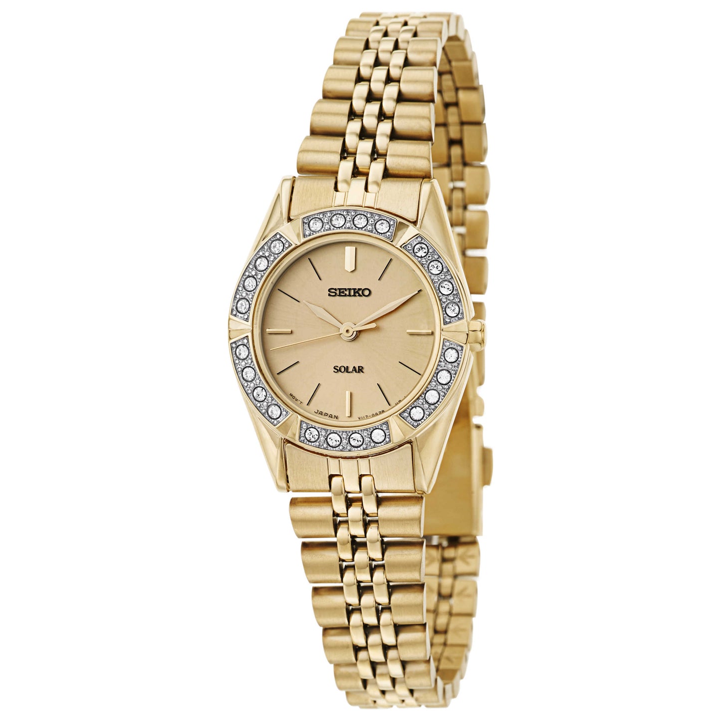 Front view of Seiko Core Women's Solar Powered Quartz Watch SUP096