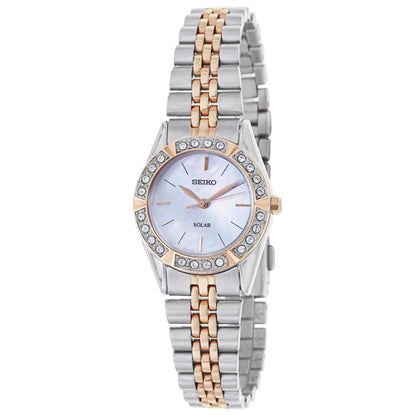 Front view of Seiko Solar Women's Solar Powered Quartz Watch SUP112