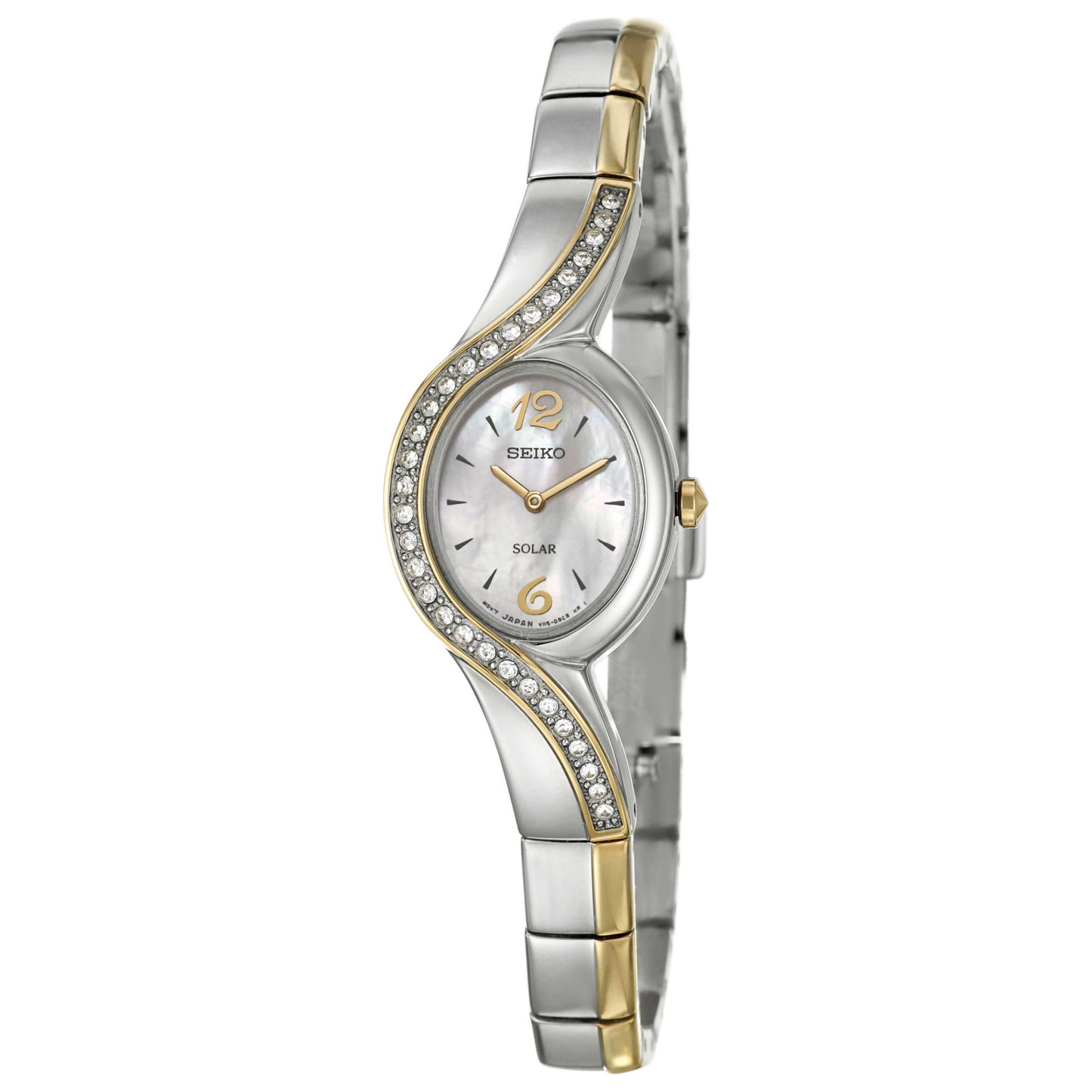 Front view of Seiko Solar Women's Solar Powered Quartz Watch SUP120