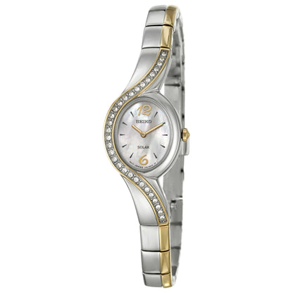 Front view of Seiko Solar Women's Solar Powered Quartz Watch SUP120
