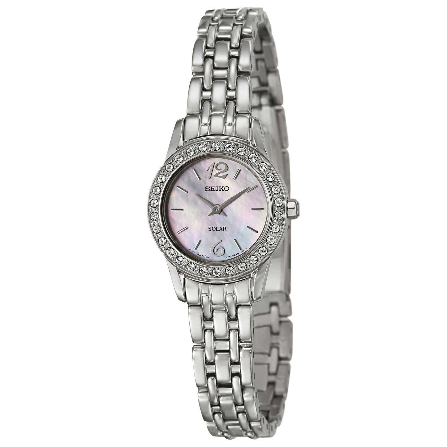 Front view of Seiko Solar Women's Solar Powered Quartz Watch SUP125