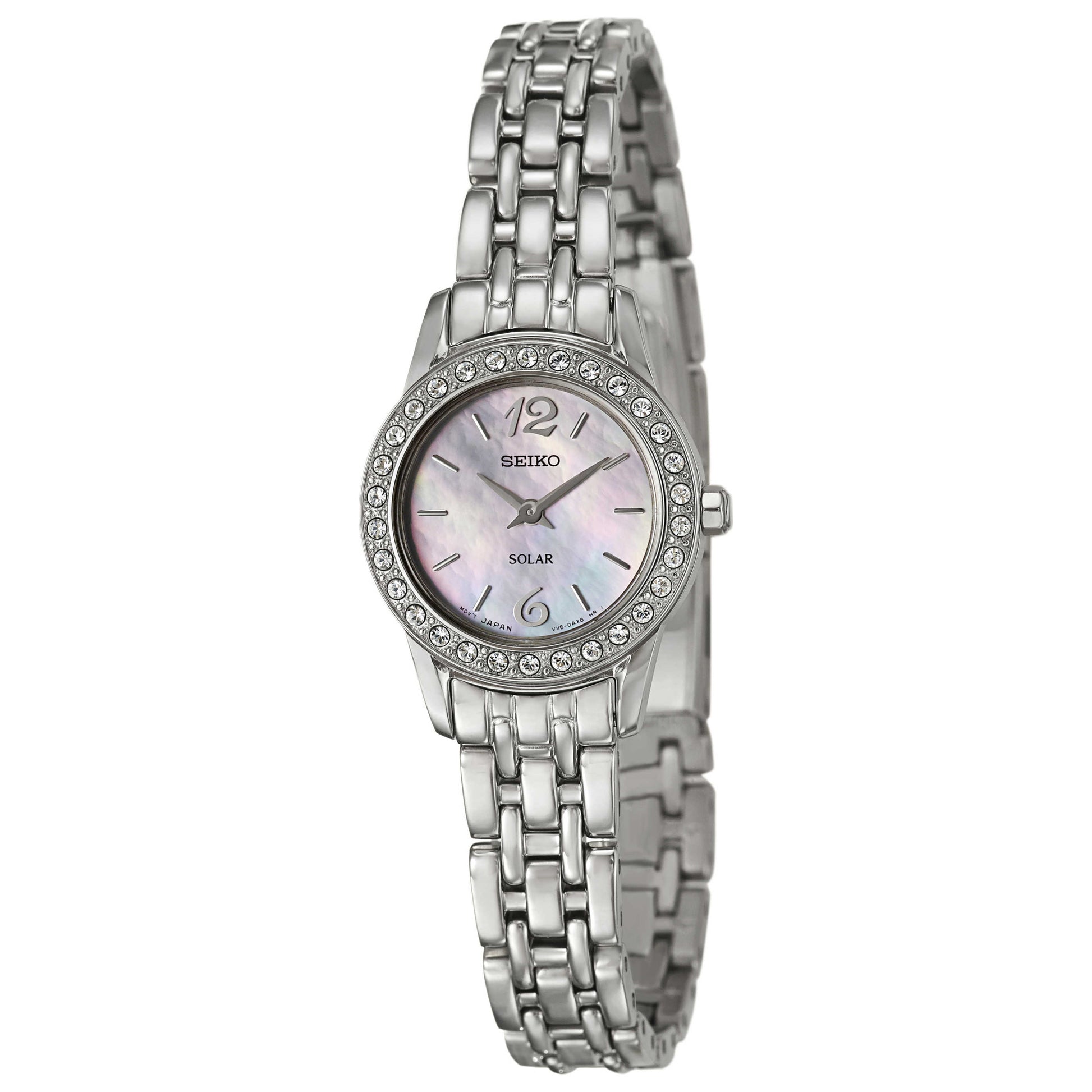 Front view of Seiko Solar Women's Solar Powered Quartz Watch SUP125