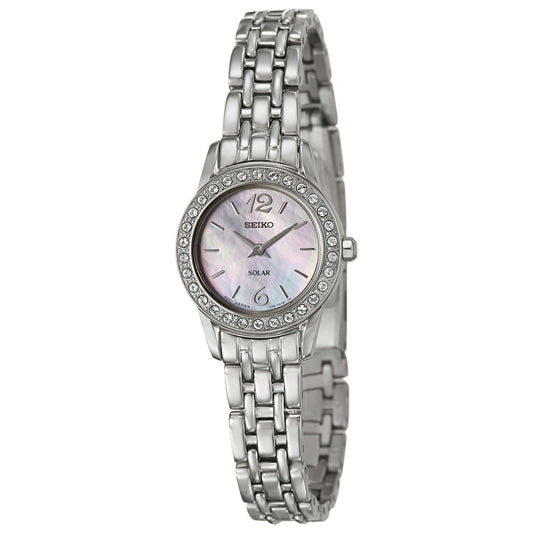 Front view of Seiko Solar Women's Solar Powered Quartz Watch SUP125