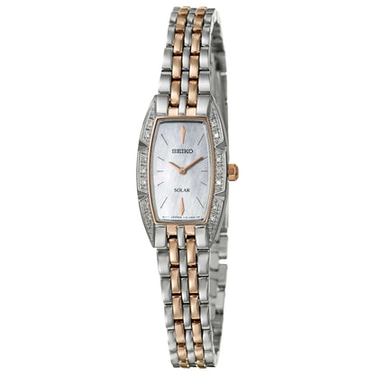 Front view of Seiko Solar Women's Solar Powered Quartz Watch SUP154