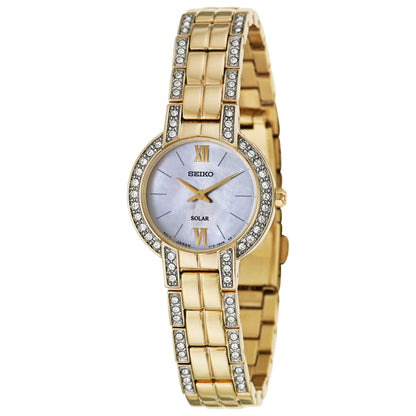 Front view of Seiko Solar Women's Solar Powered Quartz Watch SUP200