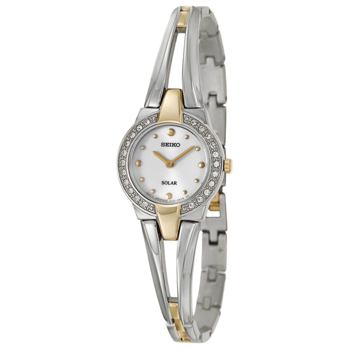Front view of Seiko Solar Women's Solar Powered Quartz Watch SUP206