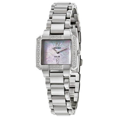 Front view of Seiko Tressia Women's Solar Powered Quartz Watch SUP211