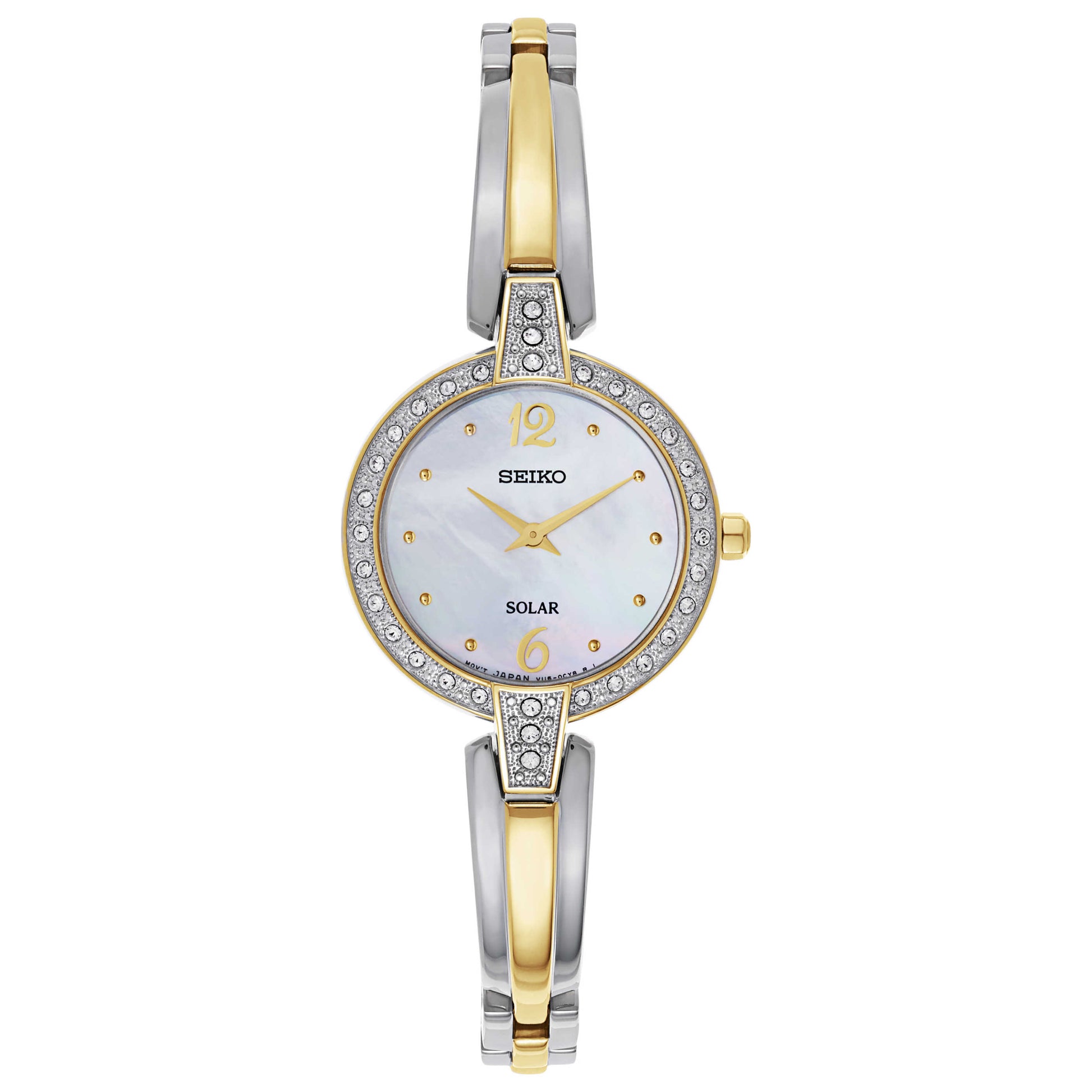 Front view of Seiko Core Women's Solar Powered Quartz Watch SUP288