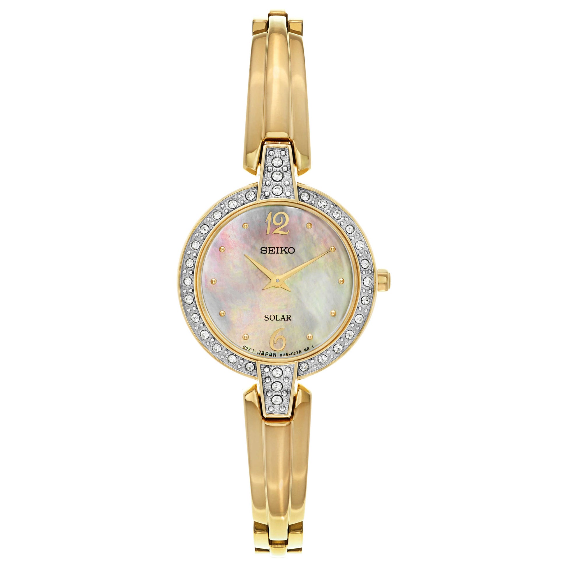 Front view of Seiko Core Women's Solar Powered Quartz Watch SUP290