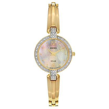 Front view of Seiko Core Women's Solar Powered Quartz Watch SUP290