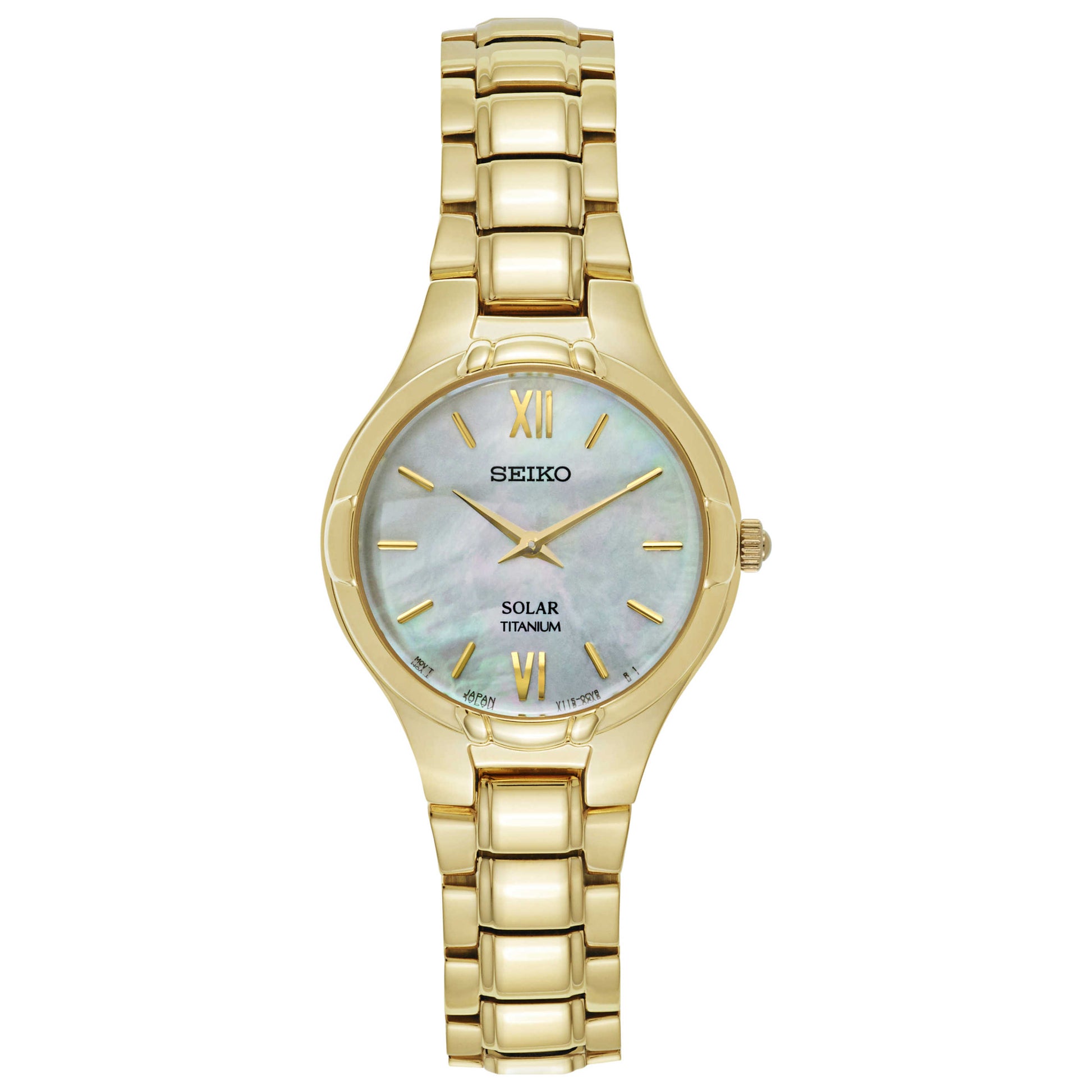 Front view of Seiko Core Women's Solar Powered Quartz Watch SUP294
