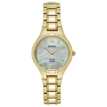 Front view of Seiko Core Women's Solar Powered Quartz Watch SUP294