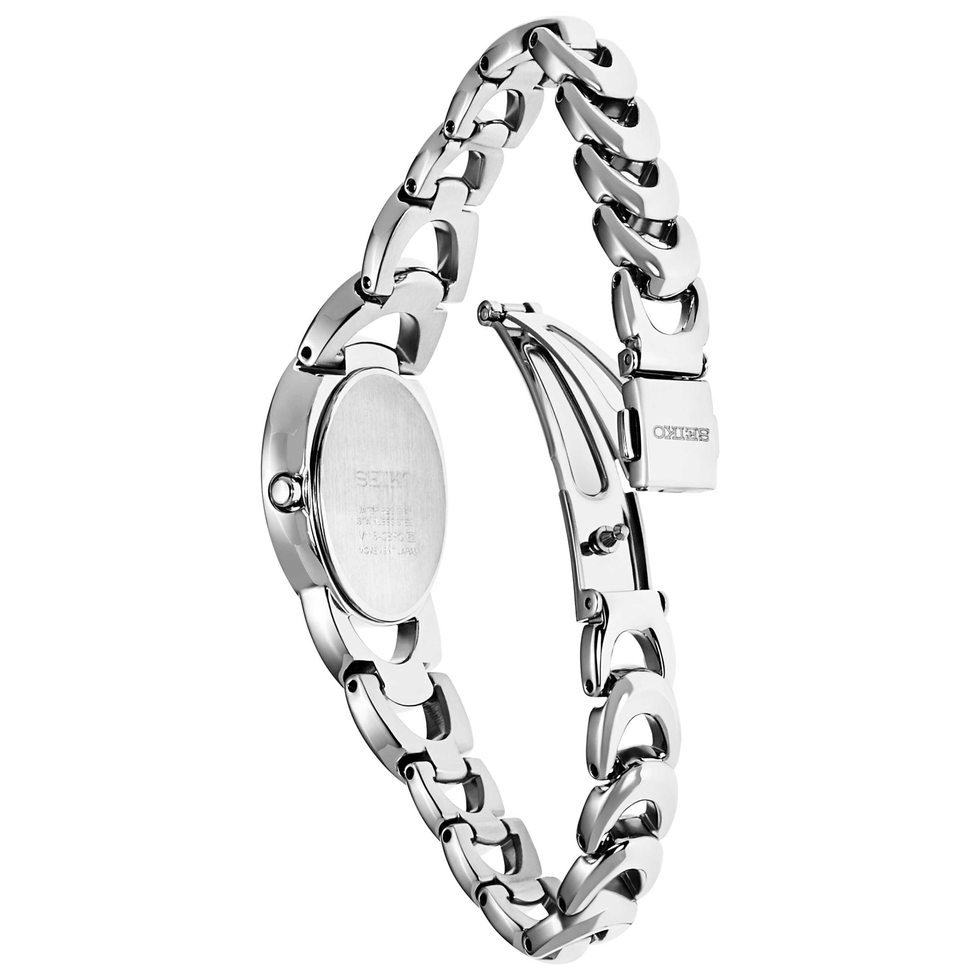 Seiko Core Women's Solar Powered Quartz Watch SUP295 - Image #7