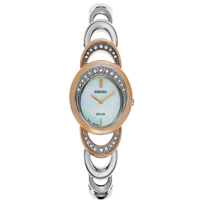 Front view of Seiko Core Women's Solar Powered Quartz Watch SUP306