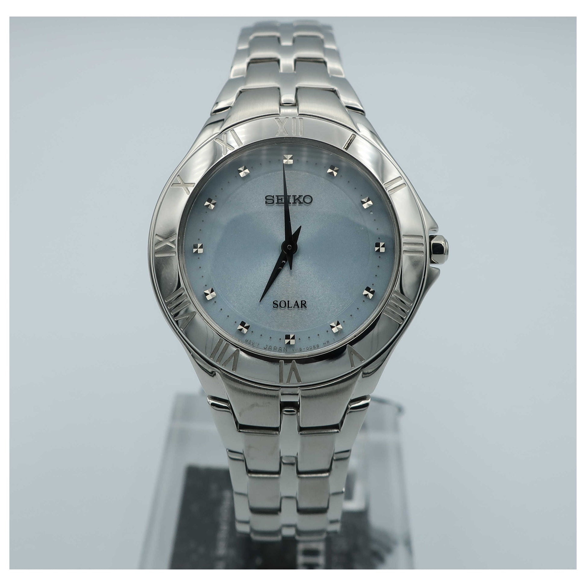 Front view of Seiko Recraft Series Women's Solar Powered Quartz Watch SUP307-SD