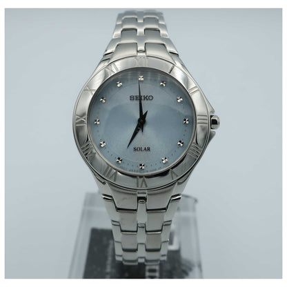 Front view of Seiko Recraft Series Women's Solar Powered Quartz Watch SUP307-SD