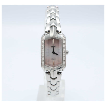 Front view of Seiko Tressia Women's Solar Powered Quartz Watch SUP329-SD