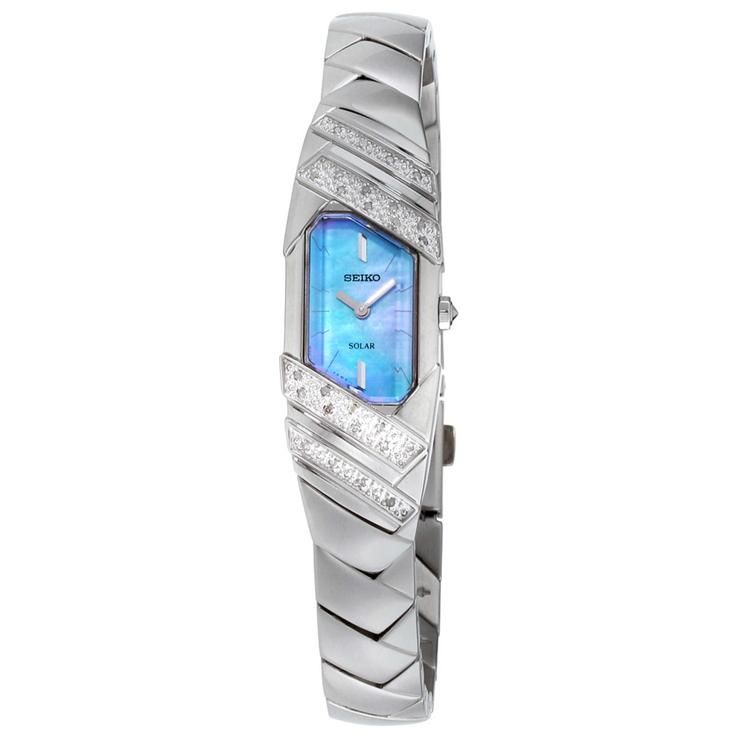 Front view of Seiko Tressia Women's Solar Powered Quartz Watch SUP331