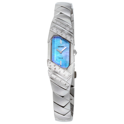 Front view of Seiko Tressia Women's Solar Powered Quartz Watch SUP331