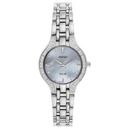 Front view of Seiko Core Women's Solar Powered Quartz Watch SUP333