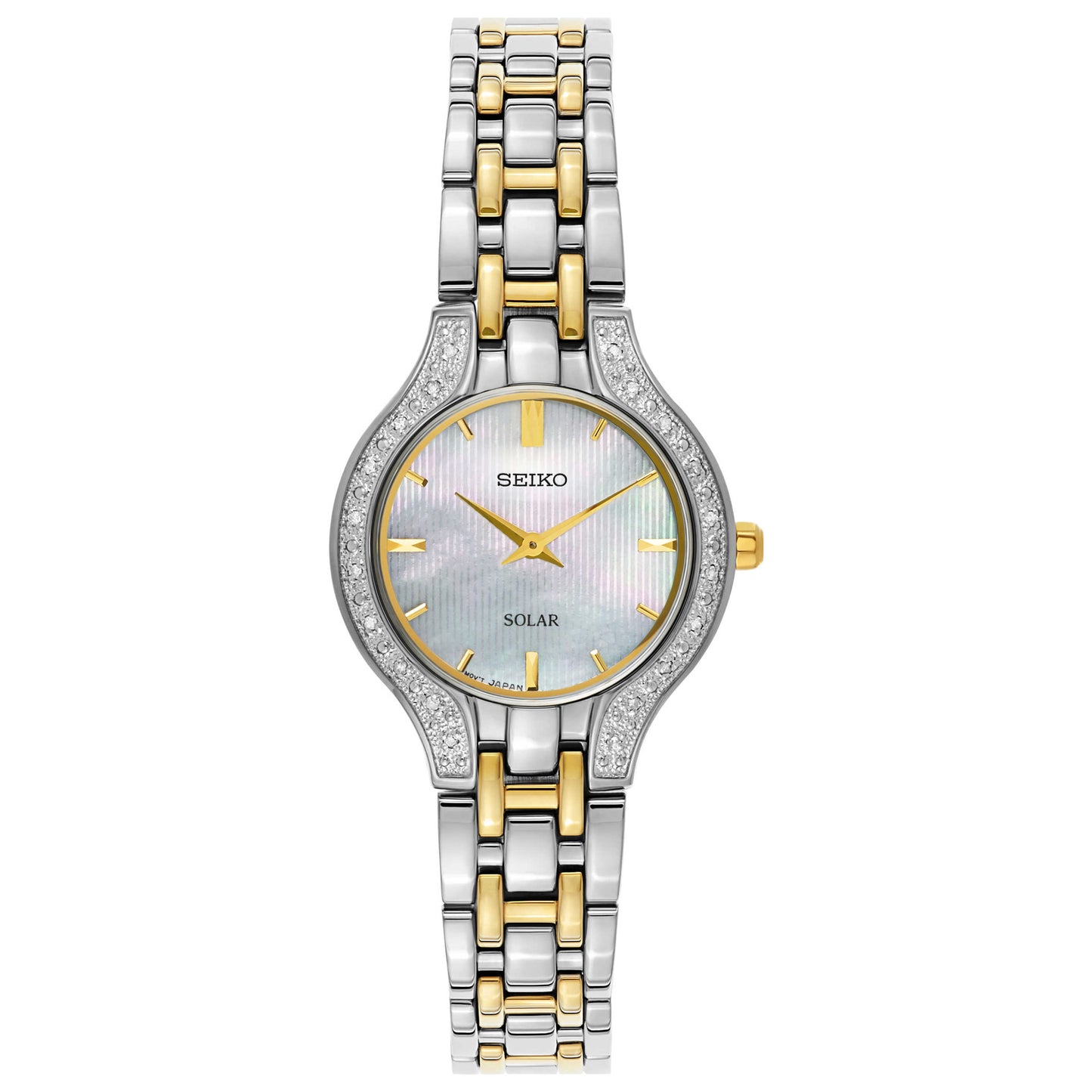 Front view of Seiko Core Women's Solar Powered Quartz Watch SUP335
