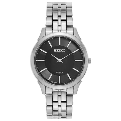 Front view of Seiko Core Men's Solar Powered Quartz Watch SUP865