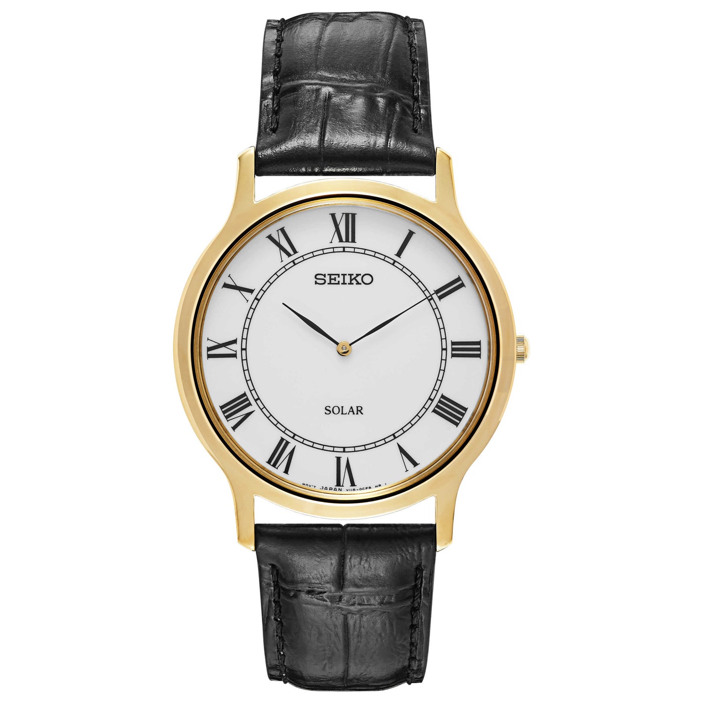 Front view of Seiko Core Men's Solar Powered Quartz Watch SUP878