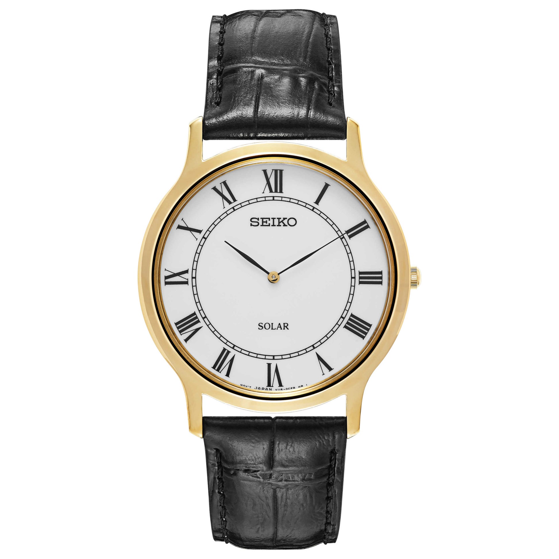 Front view of Seiko Core Men's Solar Powered Quartz Watch SUP878