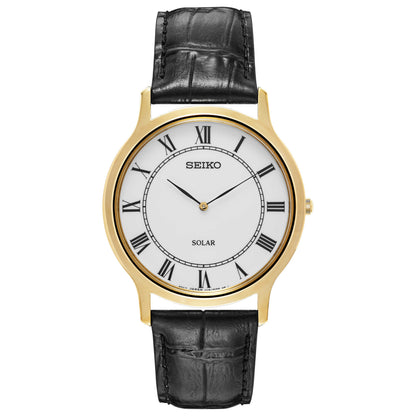 Front view of Seiko Core Men's Solar Powered Quartz Watch SUP878