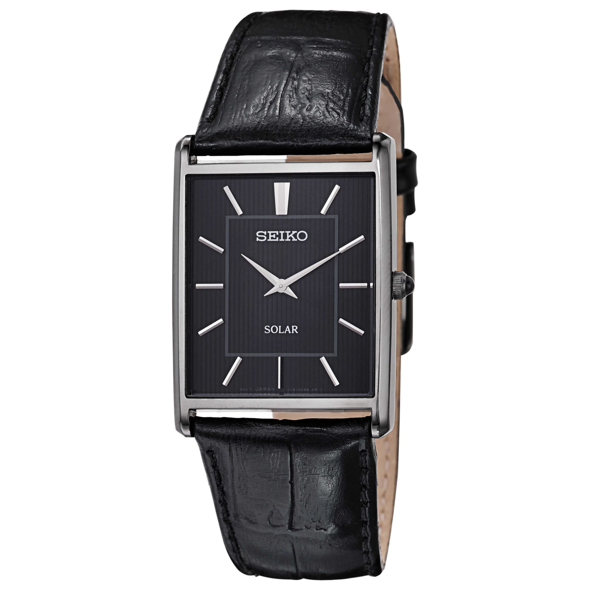 Front view of Seiko Core Men's Solar Powered Quartz Watch SUP881