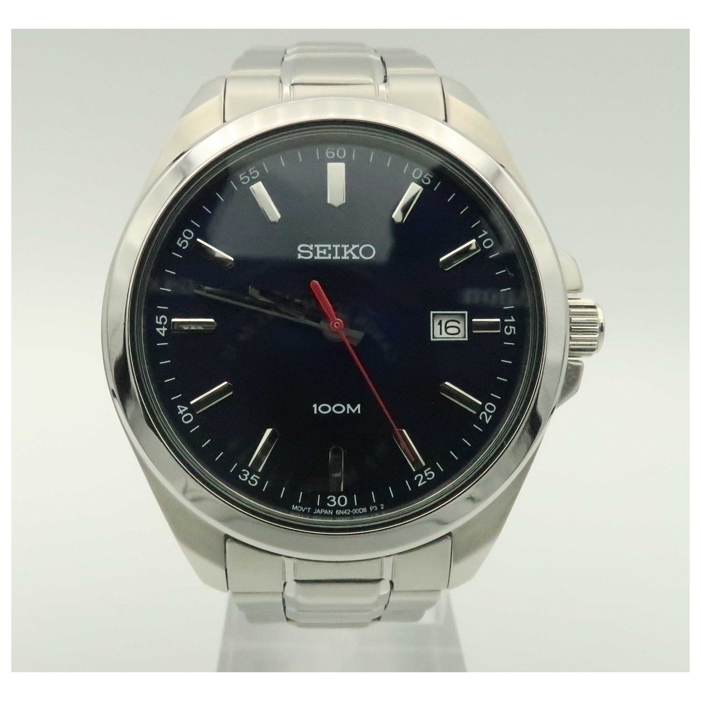 Front view of Seiko Dress Men's Japanese Quartz (Battery-Powered) Watch SUR059-SD