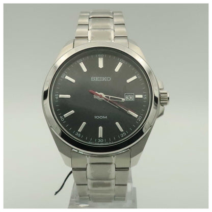 Front view of Seiko Dress Men's Japanese Quartz (Battery-Powered) Watch SUR061-PO