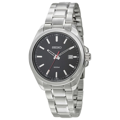 Front view of Seiko Dress Men's Japanese Quartz (Battery-Powered) Watch SUR061