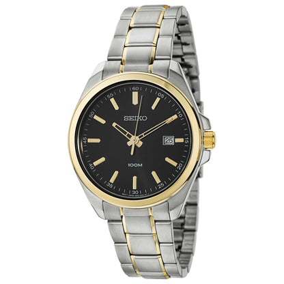 Front view of Seiko Dress Men's Japanese Quartz (Battery-Powered) Watch SUR072