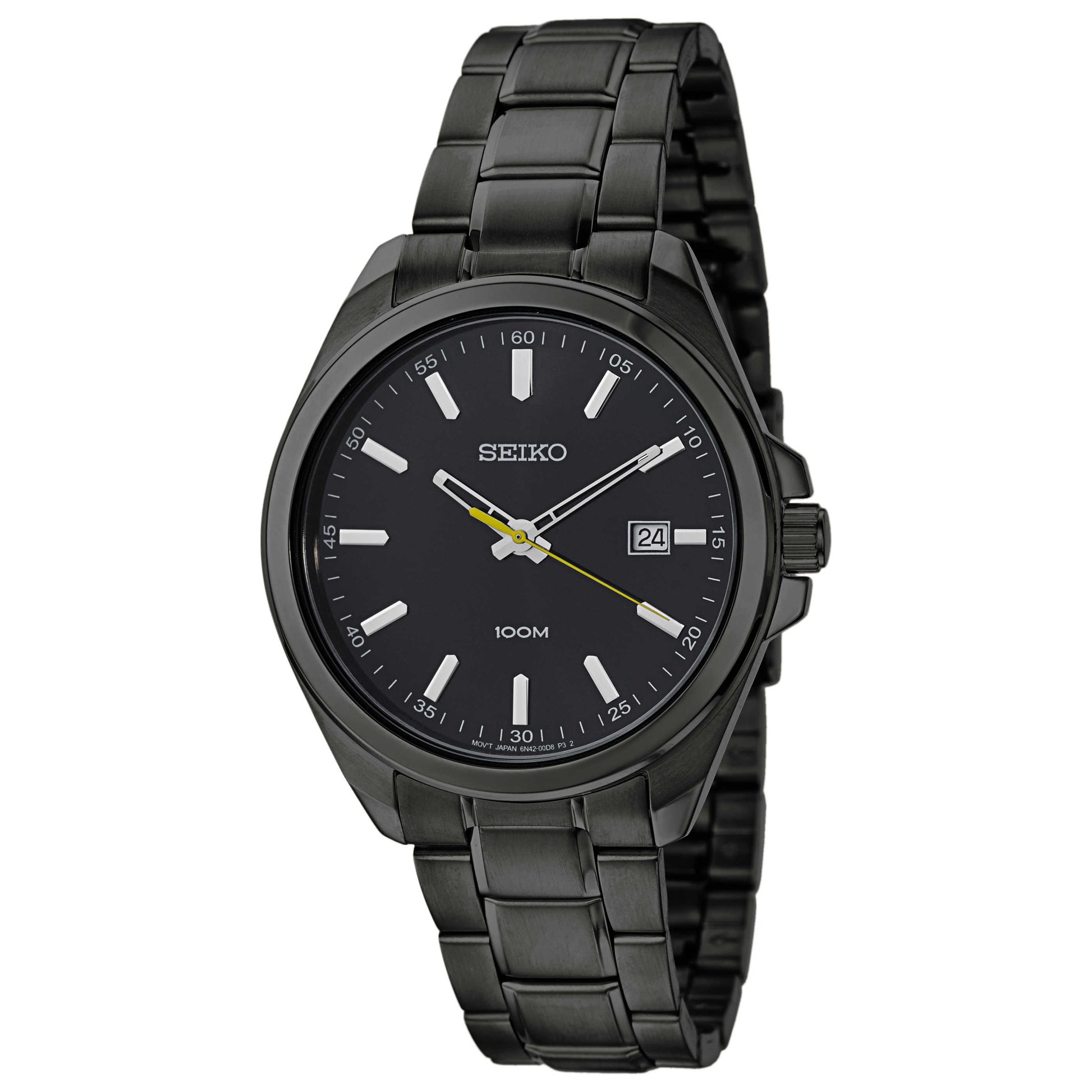 Front view of Seiko Dress Men's Japanese Quartz (Battery-Powered) Watch SUR073