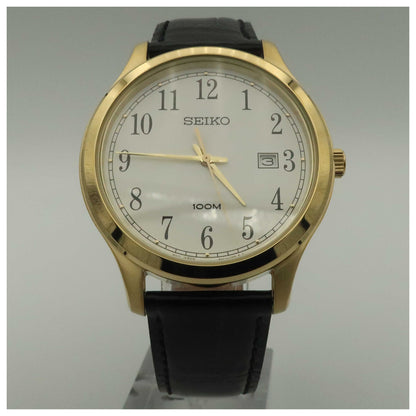 Front view of Seiko Strap Men's Japanese Quartz (Battery-Powered) Watch SUR086-SD