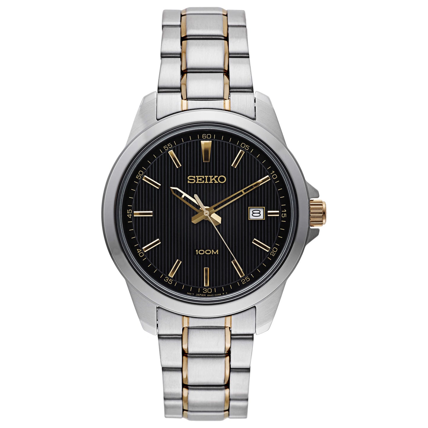 Front view of Seiko Dress Men's Japanese Quartz (Battery-Powered) Watch SUR167